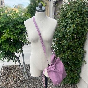 Madewell Lavender Crossbody Bag Drawstring